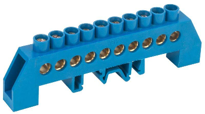 Шина нулевая в комб. DIN-изол. "Стойка" ШНИ-8х12-10-КС-С ИЭК YNN10-812-10DP-K07