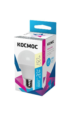 Лампа светодиодная А60 20Вт 220В E27 3000К КОСМОС LkecLED20wА60E2730