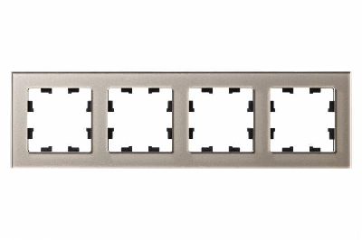 Рамка 4-м ATLASDESIGN NATURE стекло шампань SchE ATN320504