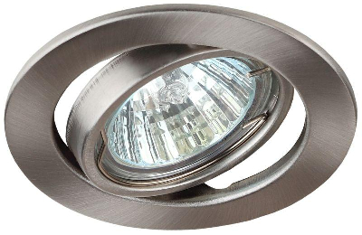 Светильник ST2A SN штампован. поворот. MR16 12В 50Вт сатин никель ЭРА C0043808