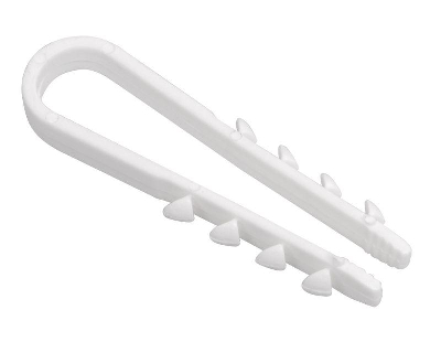 Дюбель-хомут d19-25мм для круглого кабеля нейлон бел. (уп.100шт) ИЭК UHH35-19-25-100