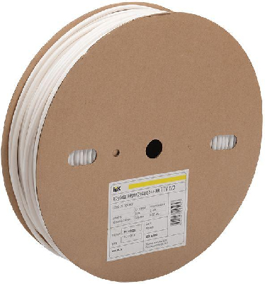 Трубка термоусадочная тонкостен. ТТУ-12/6 черн. (уп.100м) ИЭК UDRS-D12-100-K02