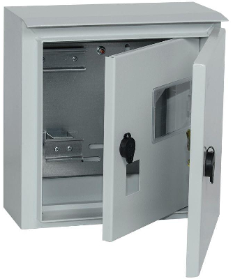 Корпус щита учета под 1-ф счет. ЩУ-1/1-1 У1 IP54 ИЭК MKM51-N-04-54