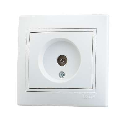 Розетка TV СП Мира оконечная бел./бел. Lezard 701-0202-130