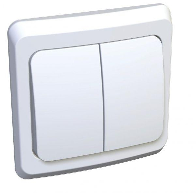 Выключатель 2-кл. СП Этюд 10А IP20 с индик. бел. SchE BC10-006B