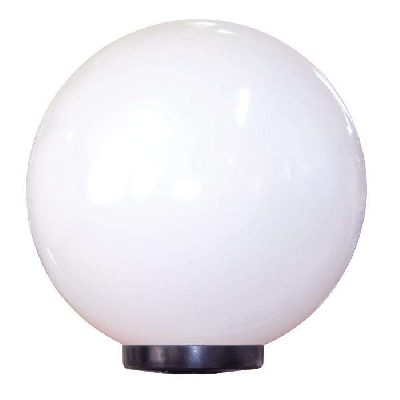 Светильник НТУ 06-100-01 "Шар" 100Вт E27 IP44 d400 Б опал ПММА /корпус плоск. черн. (инд. упак.) Элетех 1030480231