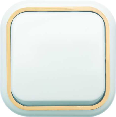 Выключатель 1-кл. ОП Валентина  10А IP20 А16-038 бел./зол. Кунцево 7631