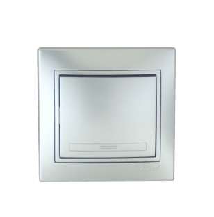 Выключатель 1-кл. СП Мира 10А IP20 метал. сер. LEZARD 701-1010-100