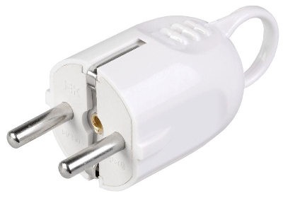 Вилка угловая ВПу12-01-Ст разборная с заземл. с кольцом 16А бел. ИЭК EVP12-16-01-K01