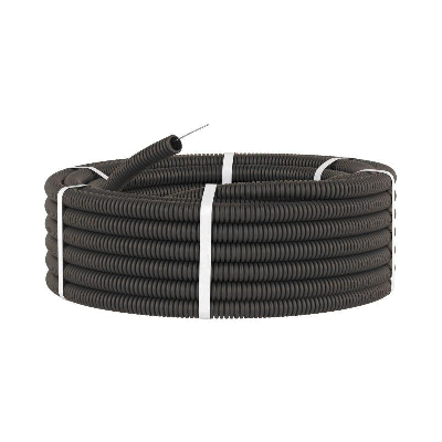 Труба гофрированная ПНД d16мм с протяж. черн. (уп.100м) DKC 71716