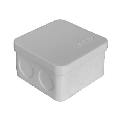 Коробка распр. ОП 75х75х45 7 выходов без гермовводов IP54 крышка защелкивающаяся сер. Epplast 225332