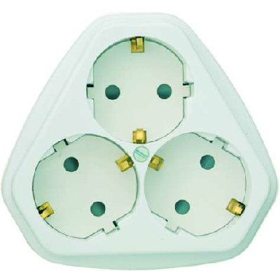 Розетка 3-м СП РС10/16-503 защ. шторки с заземл. Кунцево 5930