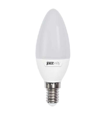 Лампа светодиодная PLED-SP C37 7Вт свеча 3000К тепл. бел. E14 530лм 230В JazzWay 1027818-2