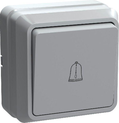 Выключатель кнопочный 1-кл. ОП ОКТАВА 10А IP20 ВСк20-1-0-ОБ бел. ИЭК EVO13-K01-10-DC