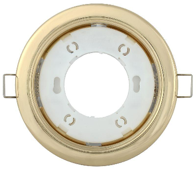 Светильник встраиваемый под лампу GX53 золото ИЭК LUVB0-GX53-1-K22