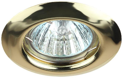 Светильник ST3 GD штампован. MR16 12В 50Вт зол. ЭРА C0043802