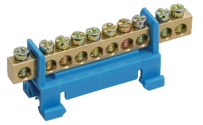 Шина нулевая на DIN-изол. "Стойка" ШНИ 6х9-10-С-С ИЭК YNN10-69-10P-K07