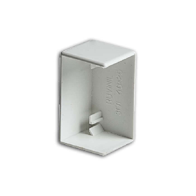 Заглушка 40х25 бел. Рувинил ЗГЛ-40х25