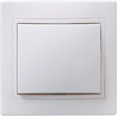 Выключатель 1-кл. СП КВАРТА 10А IP20 ВС10-1-0-КБ бел. ИЭК EVK10-K01-10-DM