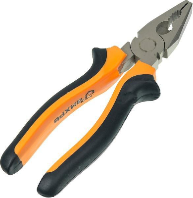 Плоскогубцы (пассатижи) 180мм никелированные двухкомпонентные рукоятки Вихрь 73/6/3/7