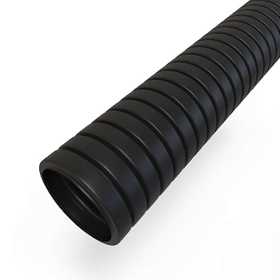 Труба гофрированная ПНД d25мм с зондом черн. (уп.50м) Rexant 28-0025-3