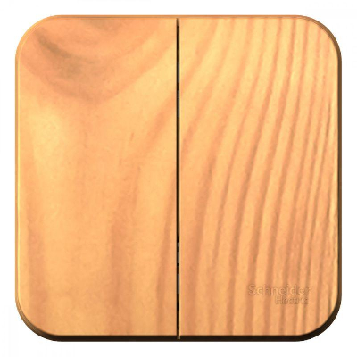 Выключатель 2-кл. ОП BLANCA (сх.5) 10А 250В изол. пласт. ясень SchE BLNVA105015