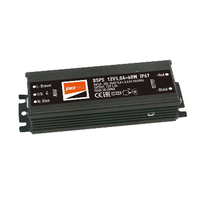 Драйвер BSPS 12В 5.0A=60Вт влагозащ. IP67 JazzWay 3329273A