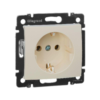 Механизм розетки 1-м СП Valena с заземл. сл. кость Leg 774320