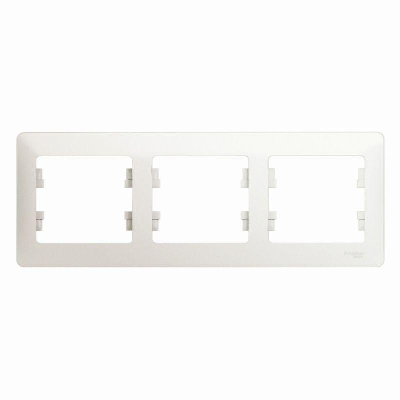 Рамка 3-м Glossa горизонт. перламутр SchE GSL000603