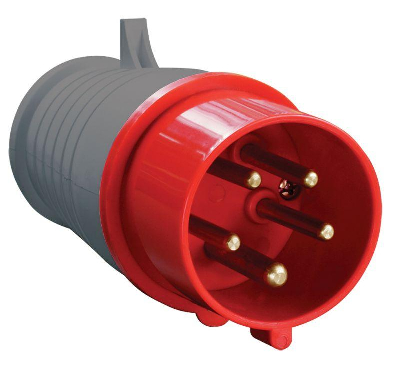 Вилка эл. каб. 16А 3P+PE+N 380В IP44 ССИ-015 ИЭК PSR02-016-5