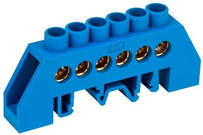 Шина нулевая в комб. DIN-изол. "Стойка" ШНИ-8х12-6-КС-С ИЭК YNN10-812-6DP-K07