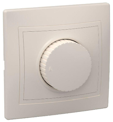 Светорегулятор поворот. СП КВАРТА IP20 ВСР10-1-0-ККм крем. ИЭК EDK10-K33-03-DM