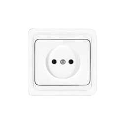 Розетка 1-м СП Валери 16А IP20 бел. Universal В0022