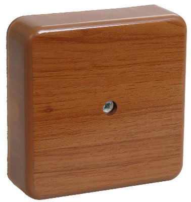 Коробка распаячная ОП 75х75х20 IP20 КМ41212-05 (6 клем. 6кв.мм) дуб ИЭК UKO10-075-075-020-K24