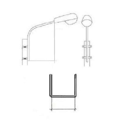 Кронштейн К1П-1.5-1.5-0.150 гор. цинк. СВ95/СВ110 Пересвет В00001457