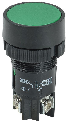 Кнопка SB-7 Пуск зел. ИЭК BBT40-SB7-K06