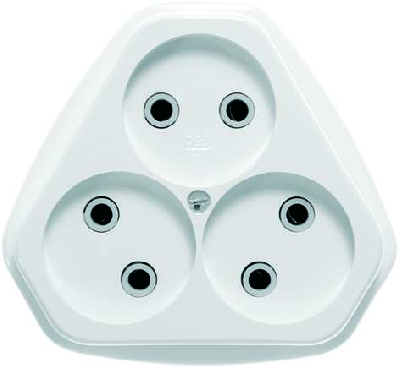 Розетка 3-м СП 10А IP20 РС10-394 Кунцево 5928