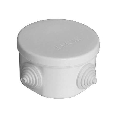 Коробка распр. ОП d75х45 4 выхода 4 гермоввода IP54 крышка защелкивающаяся сер. Epplast 240342