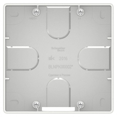 Коробка подъемная СП BLANCA для силовых розеток бел. SchE BLNPK000021
