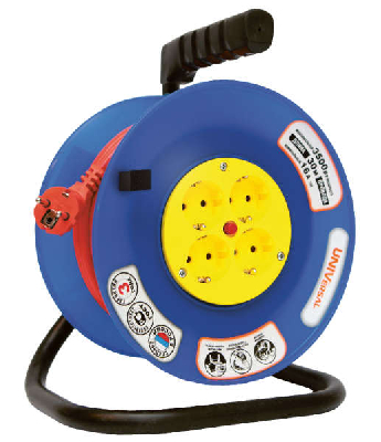 Удлинитель на катушке 4х30м без заземл. 6А IP44 ВЕМ-250 термо ПВС 2х0.75 UNIVersal 9634148