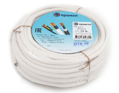 Провод ПВС 2х2.5 Б (бухта 20м) (шт) Промэл 13321540