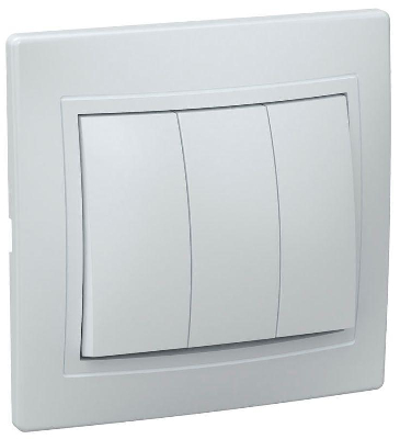 Выключатель 3-кл. СП КВАРТА 10А IP20 крем. ИЭК EVK30-K33-10-DM