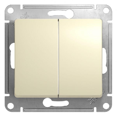 Механизм переключателя 2-кл. СП Glossa сх.6 10AX беж. SchE GSL000265