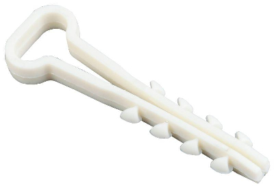 Дюбель-хомут d5х8мм для плоского кабеля нейлон бел. (уп.100шт) ИЭК UHH35-5-8-100