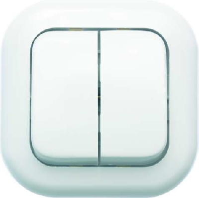 Выключатель 2-кл. СП Валентина  10А IP20 С56-034 бел. Кунцево 7647