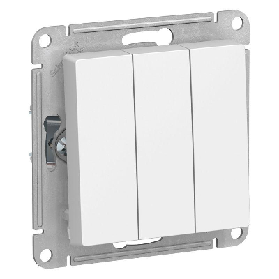 Механизм выключателя 3-кл. ATLAS DESIGN (сх.1+1+1) 10АХ бел. SchE ATN000131