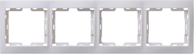 Рамка 4-м КВАРТА РГ-4-КБ горизонт. бел. ИЭК EMK40-K01-DM