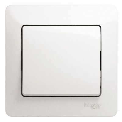 Выключатель 1-кл. СП Glossa 10А IP20 10AX в сборе перламутр SchE GSL000612