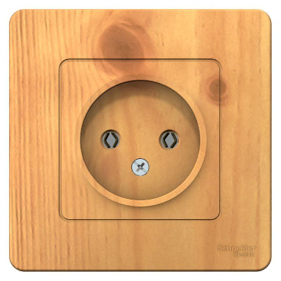 Розетка 1-м СП BLANCA 16А 250В без шторок без заземл. ясень SchE BLNRS000015